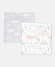 Softsens Little Dreamers Organic Muslin Swaddle - Pack of 2 - White & Grey
