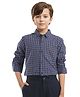 Rare Ones Full Sleeves Checked Shirt - Navy Blue