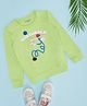 Pantaloons Junior Full Sleeves Floral Applique Detailed Sweatshirt - Green