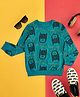 Pantaloons Junior Cotton DC Comics Featuring Full Sleeves Batman Printed Sweatshirt - Teal Blue