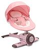 Airplane Shaped Electric Rocker with Mosquito Net Baby & Remote - Pink