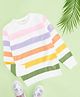 Pantaloons Junior Full Sleeves Striped Sweater - Off White