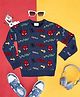 Pantaloons Junior Marvel Featuring Full Sleeves Spiderman Designed Sweater - Navy Blue