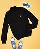 Pantaloons Junior Full Sleeves Solid Sweater - Black
