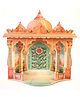 Sky Goodies Mandir DIY Paper Craft Kit - Home Temple Decor Makhar