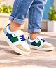 Pine Kids Velcro Closure Casual Shoes - White & Blue