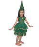 Kaku Fancy Dresses Christmas Theme Sleeveless Christmas Tree Costume Set - Green