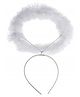 Kaku Fancy Dresses Angel Halo Fluffy Hairband For Girls Christmas Props For Kids - Includes 1 Hairband - White