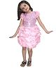 Kaku Fancy Dresses Christmas Theme Half Sleeves Costume - Pink