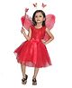 Kaku Fancy Dresses Butterfly Costume Set - Red