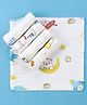 Babyhug 6 Layer Muslin Wash Cloth Pack of 5 - Multicolor| Soft and Baby Safe| High Absorbency