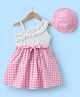 Mark & Mia Sleeveless Printed Frock with Hat - Pink