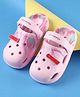 Babyoye Clogs with Back Strap Closure & Crush Applique - Pink