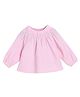 MINI KLUB Cotton Full Sleeves Solid Top - Pink