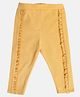 MINI KLUB Frill Detailed Solid Jeggings - Yellow