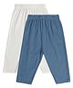 MINI KLUB Cotton Pack Of 2 Solid Pajamas - Off White & Blue