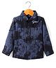 INFINITY Denim Cotton Full Sleeves Checked & Tie Dye Shirt - Navy Blue
