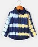 INFINITY Denim Cotton Full Sleeves Striped & Tie Dye Shirt - Multi Colour