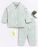 Clt.s Cotton Full Sleeves Numbers Printed Coordinating Night Suit Set - Green