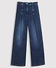 Tiny Girl Denim Button Embellished Jeans - Dark Blue