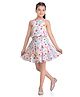 Tiny Girl Sleeveless Floral Printed Smock Detailed Dress - Pink