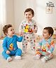 Babyhug Disney Interlock Knit Full Sleeves Rompers With Winnie The Pooh Graphics Pack of 3 - Multicolor