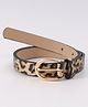 Pine Kids Belt with Leopard Print - Brown