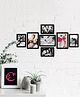eCraftIndia Memory Wall Collage Photo Frame - Set of 7 Photo Frames for 4 Photos of 4