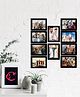 eCraftIndia Memory Wall Collage Photo Frame - Set of 10 Photo Frames for 10 Photos of 6