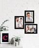 eCraftIndia Memory Wall Collage Photo Frame - Set of 3 Photo Frames for 3 Photos of 6