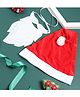 Tipy Tipy Tap Christmas Theme Santa Designed Cap & Beard Set - White