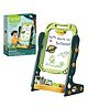 Happy Hues Artist Board for Kids Dual Sided -Magnetic and Blackboard with Adjustable Height: Includes Pens, Chalks, Duster & Other Accessories Along with Board Games for Kids -54 Pcs- Green
