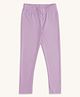 Pantaloons Junior Cotton Solid Leggings - Lilac