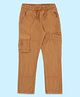 Pantaloons Junior Cotton Solid Trousers - Rust Orange