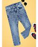 Pantaloons Junior Mild Washed & Distressed Jeans - Blue