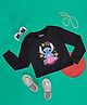 Pantaloons Junior Cotton Lilo & Stitch Featuring Full Sleeves Character Printed Tee - Black