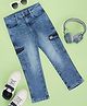 Pantaloons Junior Pocket Detailed Mild Washed Jeans - Blue