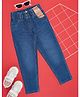 Pantaloons Junior Patch Detailed Jeans - Blue