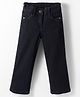 Kookie Kids Woven Full Length Washed Denim Jeans With Stretch - Black