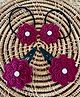 Kalacaree Set Of 2 Floral Designed Rubber Bands & Tic Tac Clips - Magenta