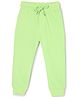 The Mom Store Cotton Solid Joggers - Neon Green