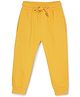 The Mom Store Cotton Solid Joggers - Yellow