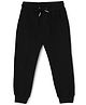 The Mom Store Cotton Solid Joggers - Black