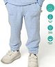 Greendeer 100% Cotton Solid Sweat Pants - Melange Blue