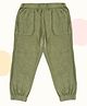 Greendeer 100% Cotton Solid Sweat Pants - Olive Green