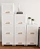 TEX-RO Plastic Wardrobe For Clothes Versatile Plastic Cupboard For Storage Organizer & Organisers Storage Box for Ideal for Neat and Tidy Storage Solutions Almirah For Clothes 6XL - White