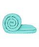 Story@Home 180 GSM Microfiber Fusion Reversible Single Comforter ( Pack of 1 Cyan Blue )