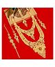 Mansiyaorange Gold Plated Long Bridal Jewelry Necklace Choker Jewelry Set