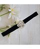 Little Miss Cuttie Pearls & Rhinestones Embellished Headband - Black