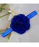 Little Miss Cuttie Floral Applique Detailed Headband - Blue